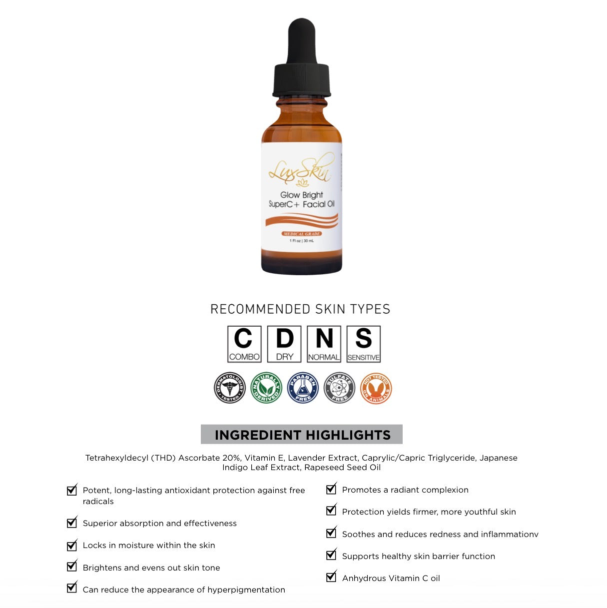 Glow Bright Super C + Facial Oil